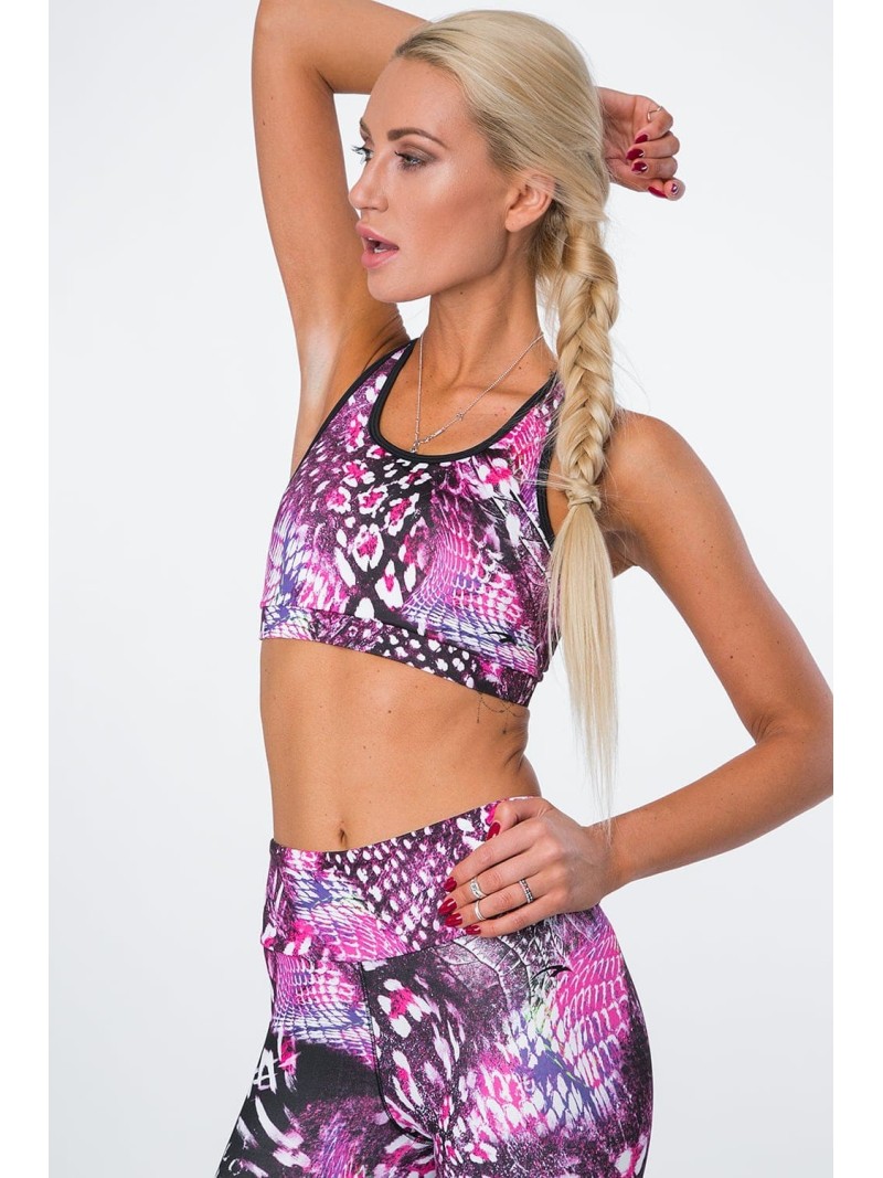 Top scurt multicolor/amarant MR15487 - Magazin online - Boutique